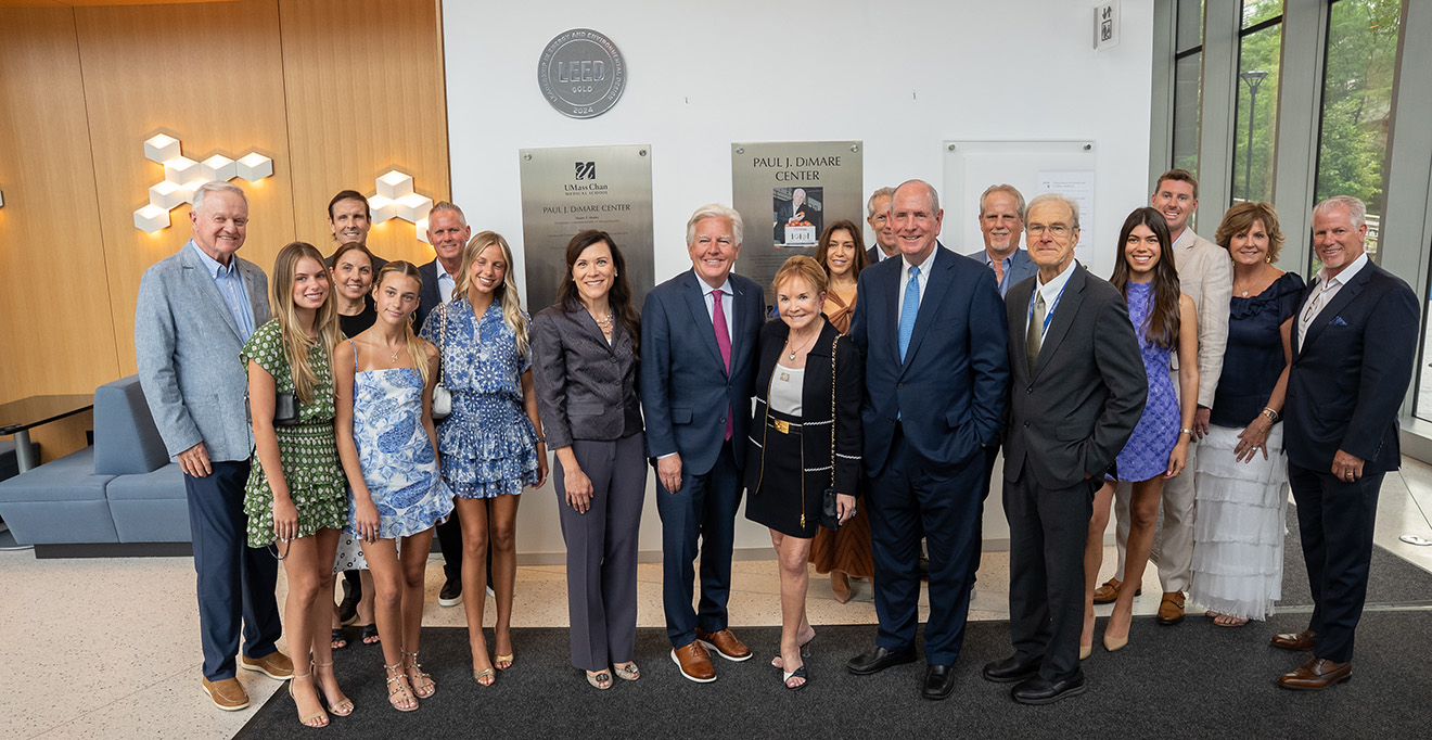 UMass Chan celebrates naming of Paul J. DiMare Center